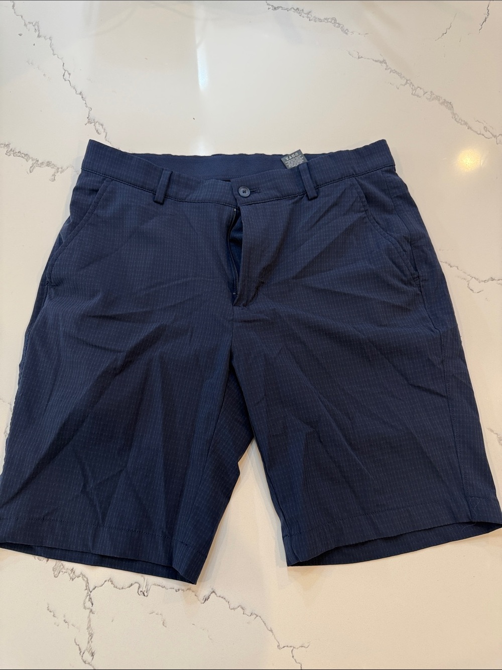 Greg Norman Collection Men's Navy Performance Flat-Front Shorts